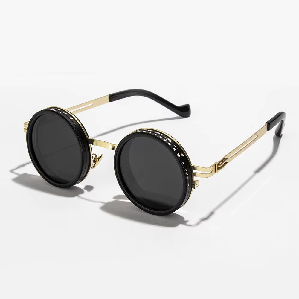 2025 Fashion New Unisex Handmade ND9 Level Rotating Adjustable Brightness Dimming Sunglasses