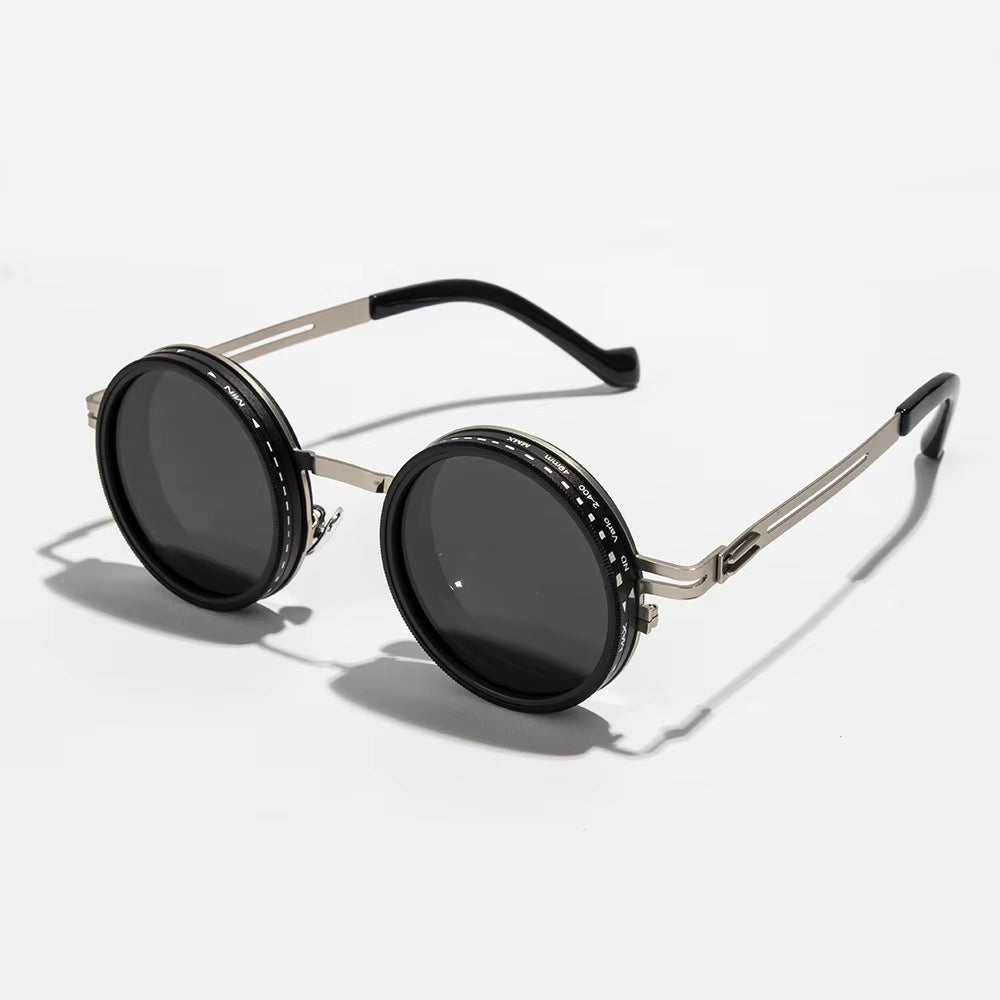 2025 Fashion New Unisex Handmade ND9 Level Rotating Adjustable Brightness Dimming Sunglasses