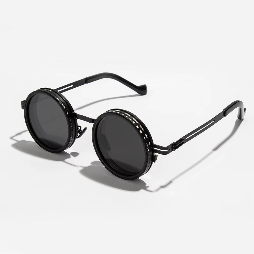 2025 Fashion New Unisex Handmade ND9 Level Rotating Adjustable Brightness Dimming Sunglasses